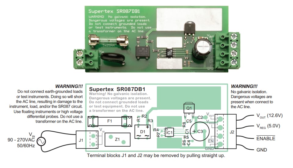 Microchip Technology SR087 Power Supply Demo Board